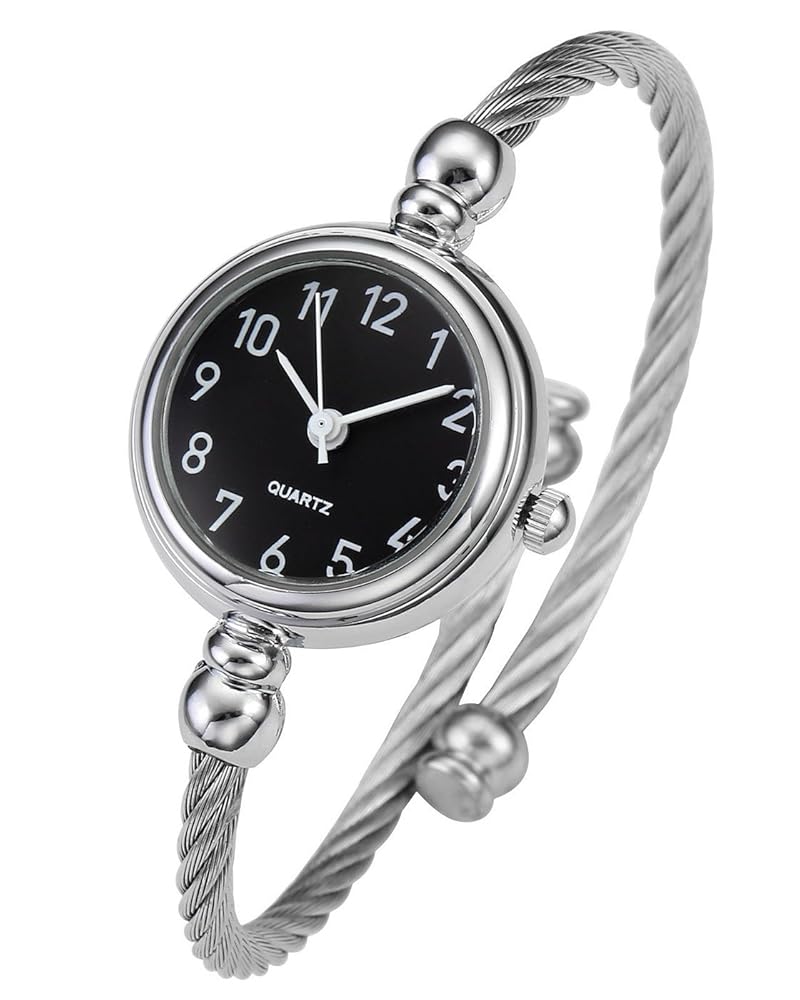 Amazon.com: Top Plaza Womens Fashion Silver Tone Analog
